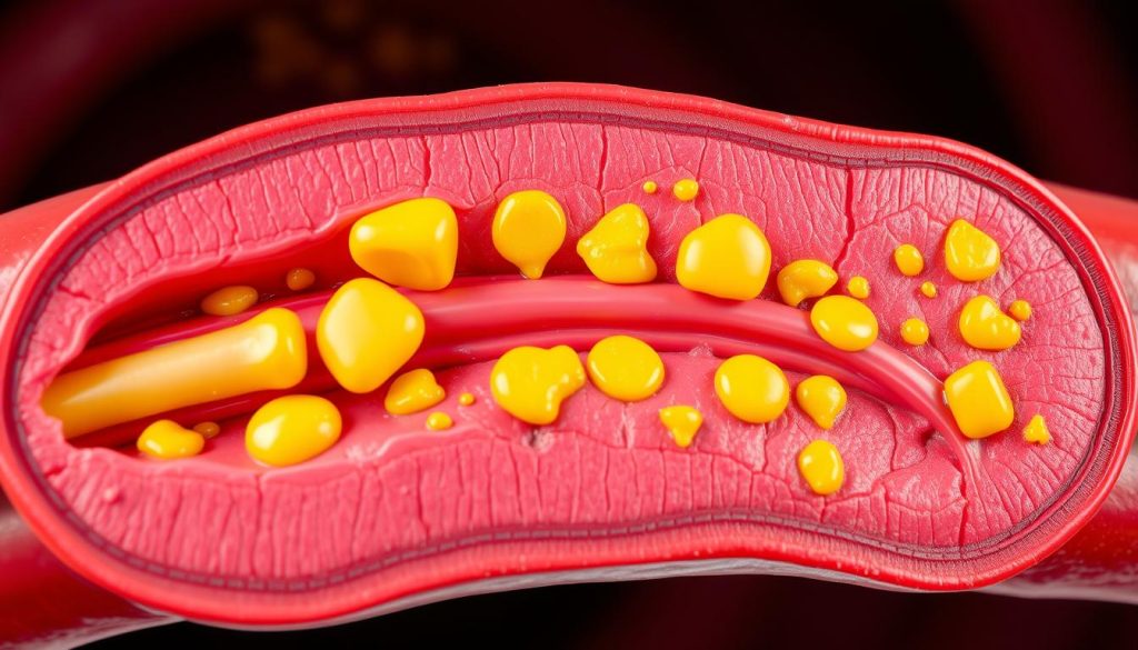 Atherosclerosis plaque buildup in arteries