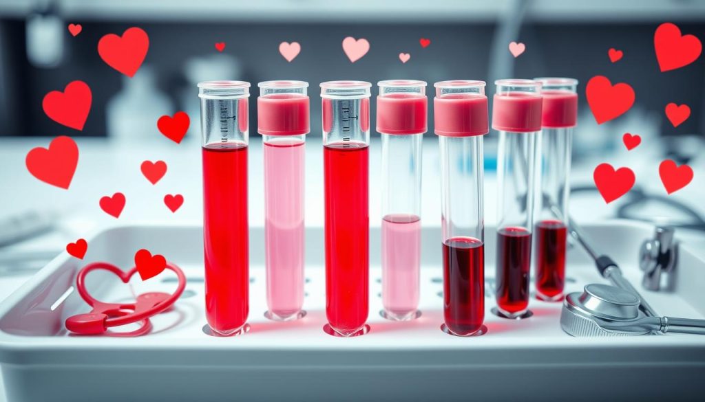 Blood tests for heart conditions