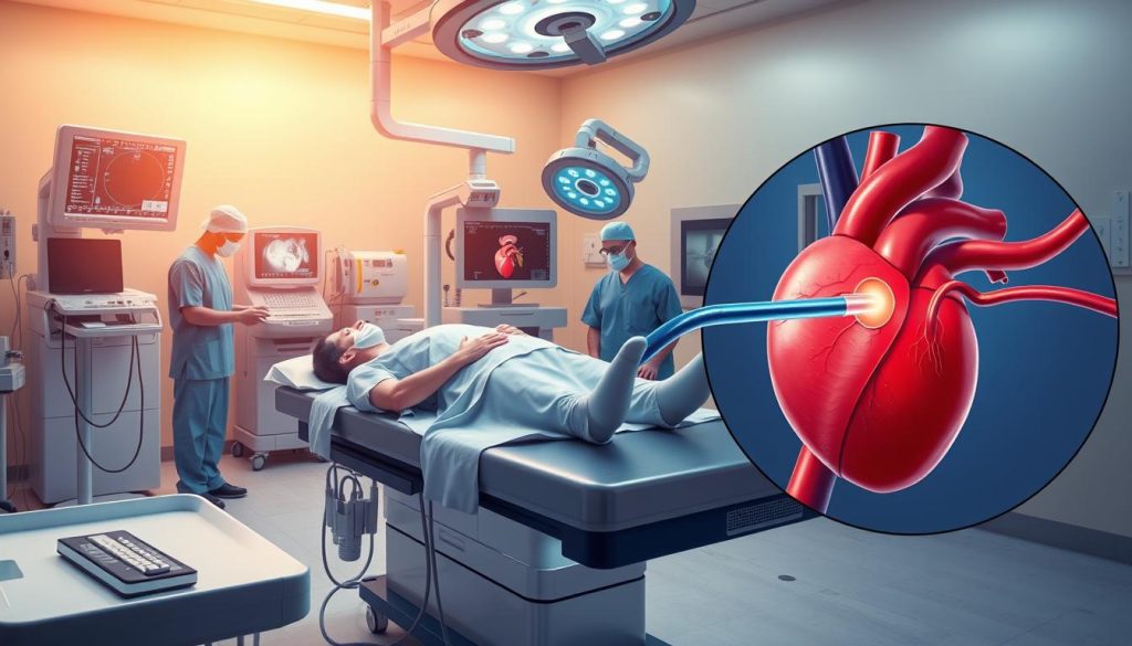 Cardiac catheterization procedure