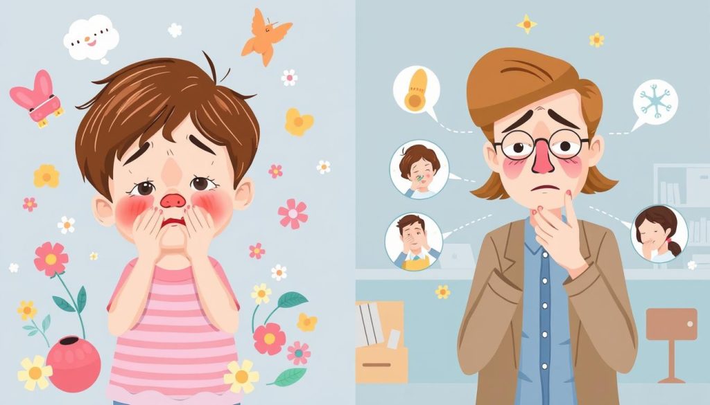 Comparison of Allergy Symptoms in Children vs Adults