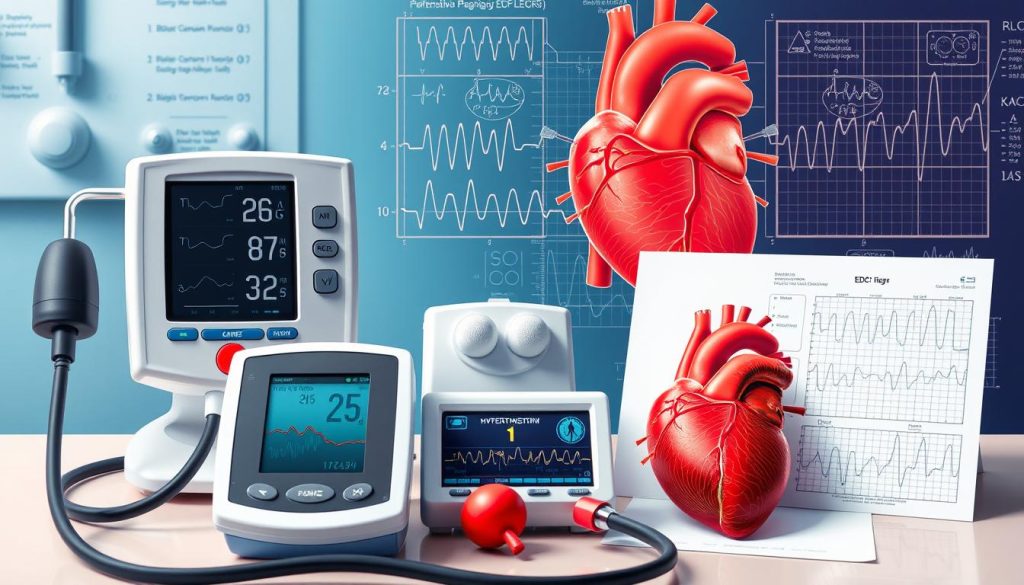 Diagnostic tests for hypertensive heart conditions