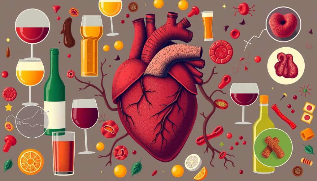 Effects of alcohol on the heart