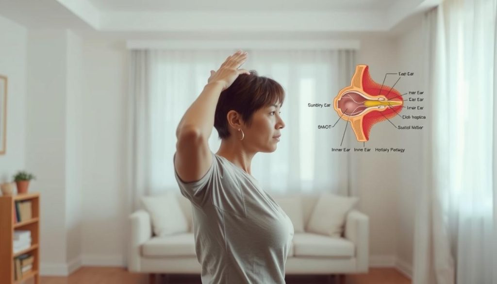 Epley maneuver for vertigo relief