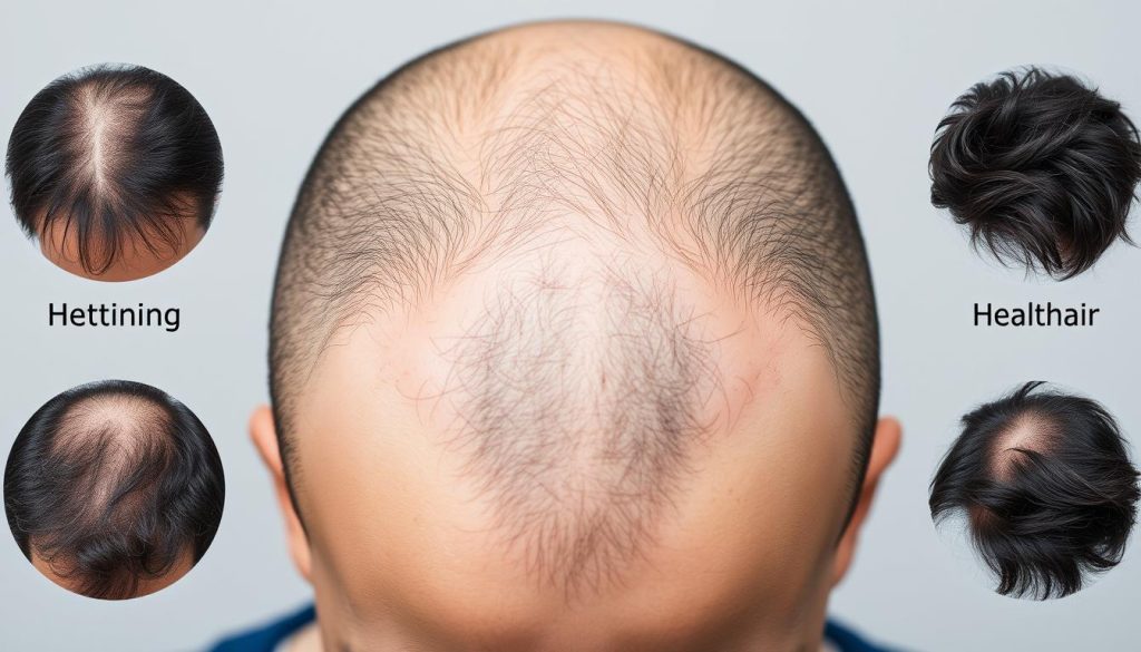 Identifying hair loss symptoms
