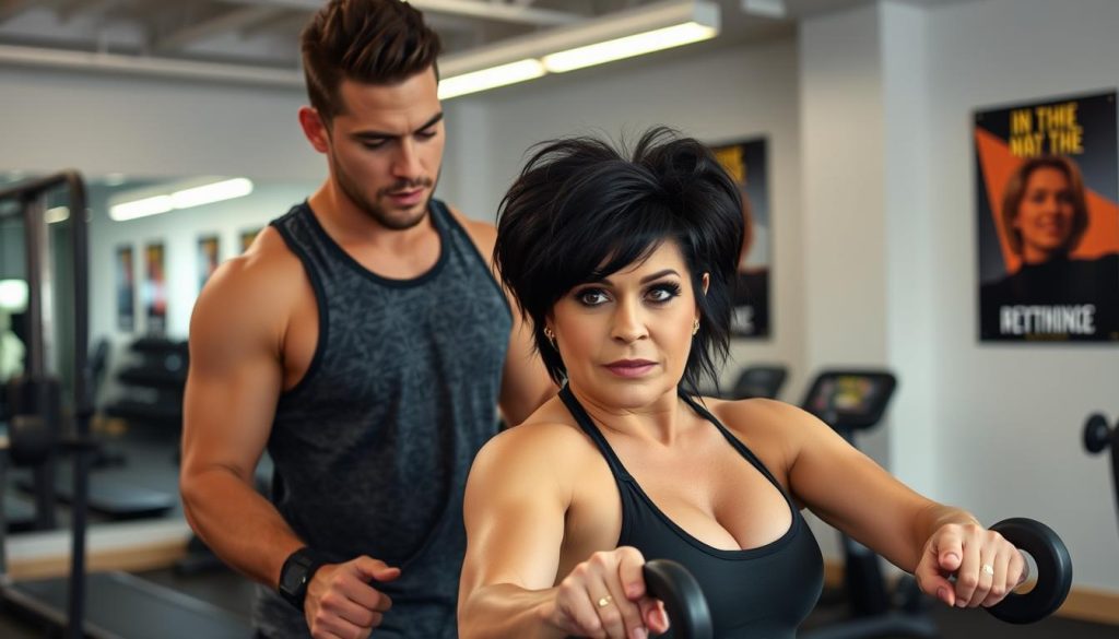 Kelly Osbourne with Trainer