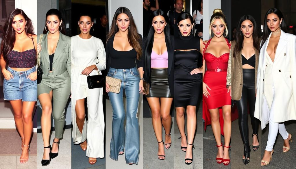 Kim Kardashian style evolution