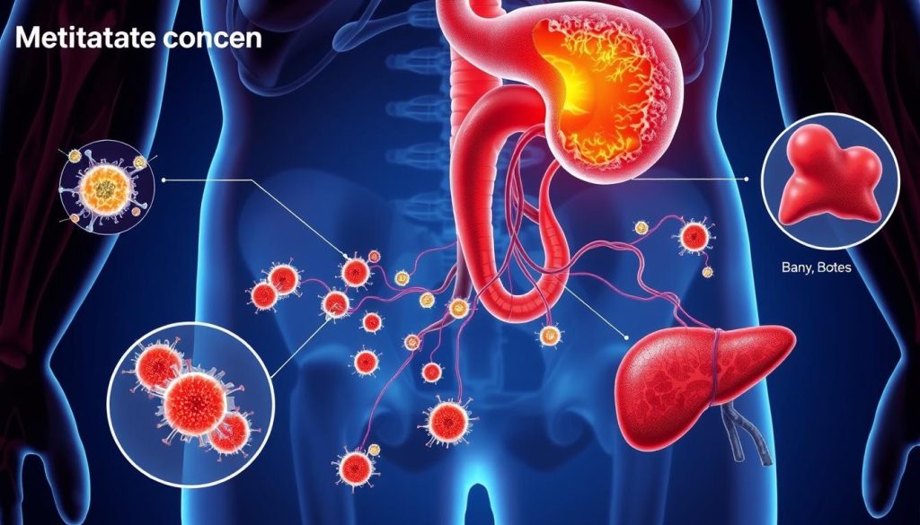 Metastatic prostate cancer spread
