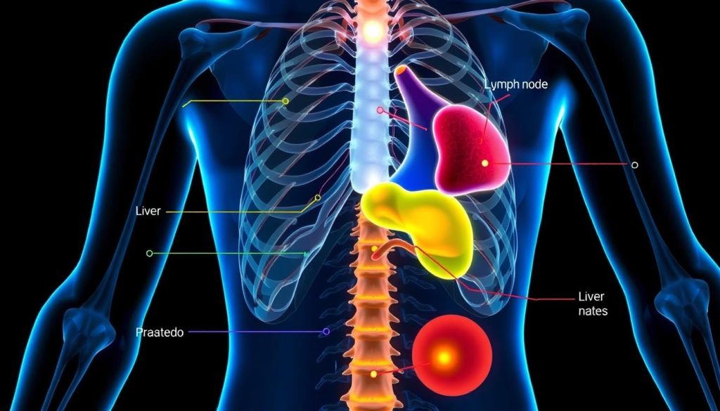 Prostate cancer metastasis sites