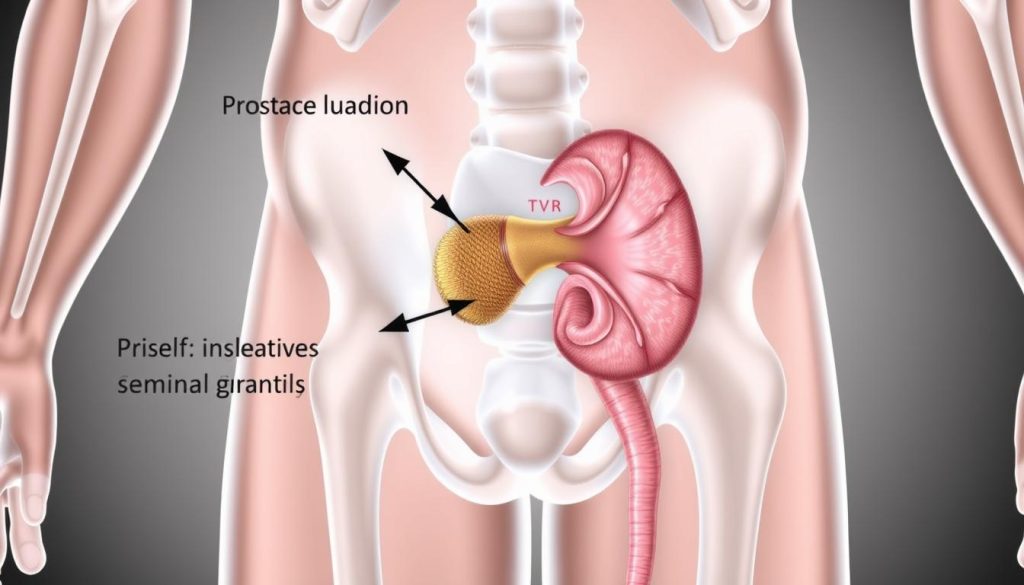 Prostate gland function diagram