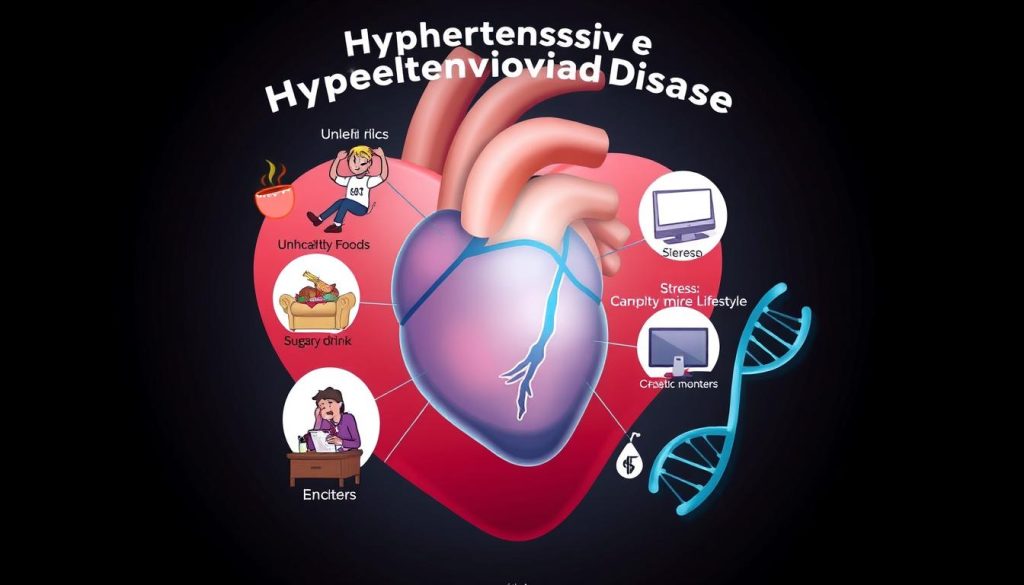 Risk factors for hypertensive cardiovascular disease