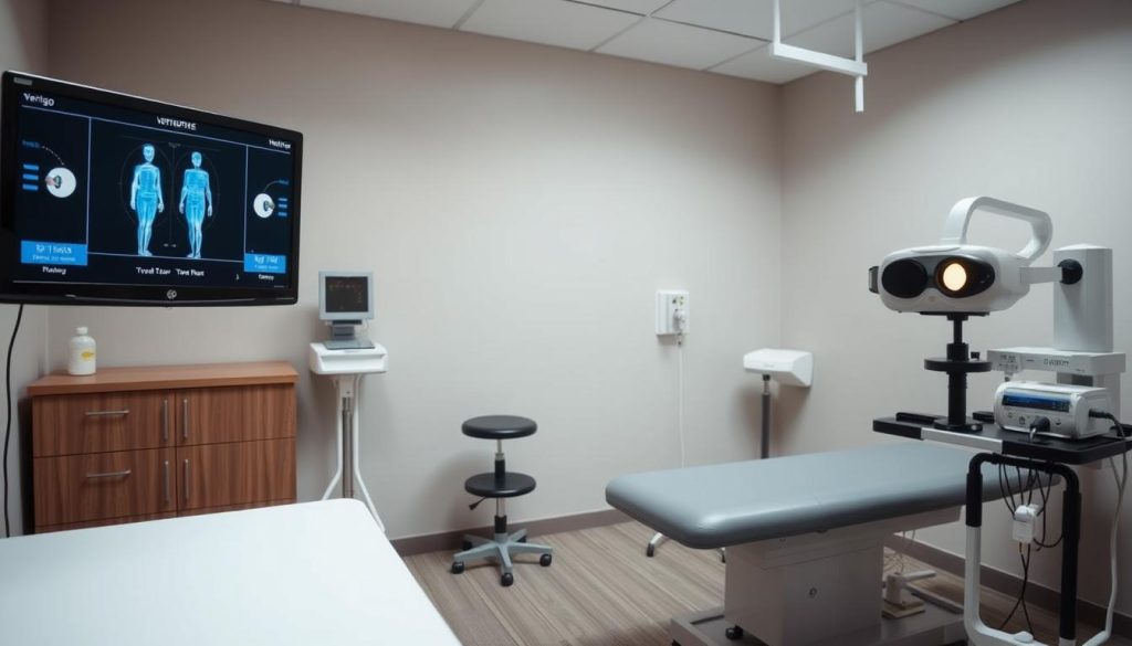 Vertigo testing equipment