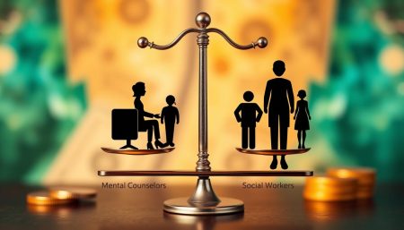 do mental health counseslors or social workers make more
