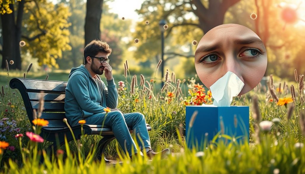 hay fever symptoms and pollen allergies correlation