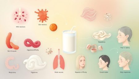 milk allergy symptoms