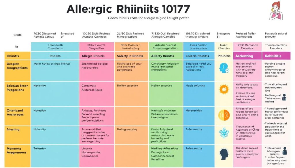 rhinitis ICD 10 CM codes and description chart