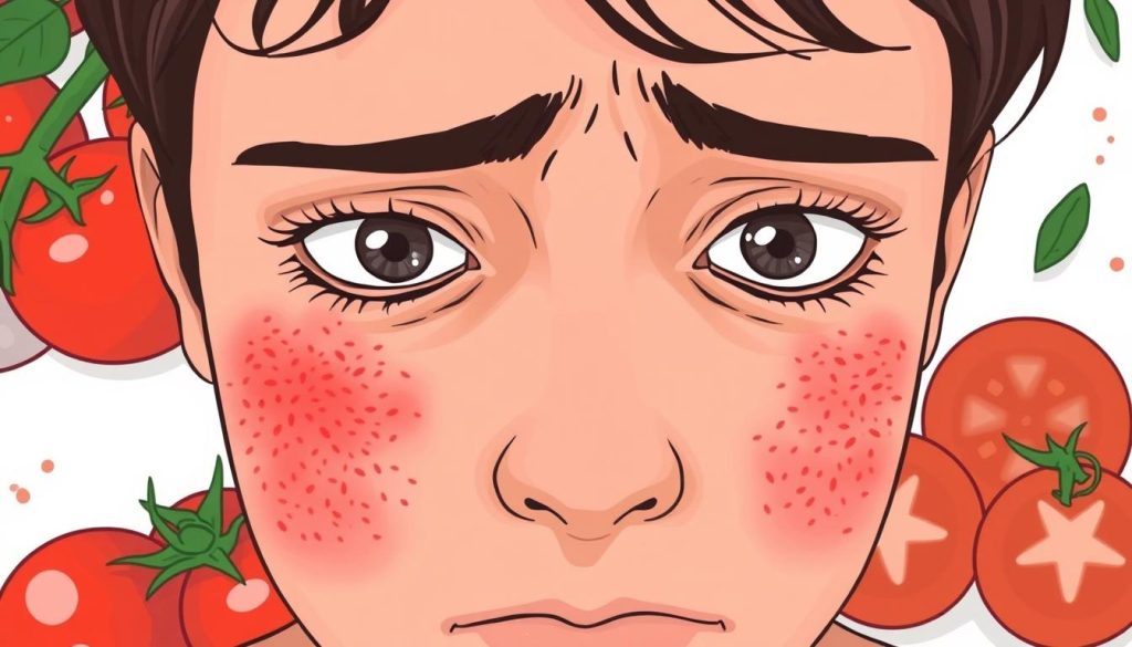 tomato allergy symptoms