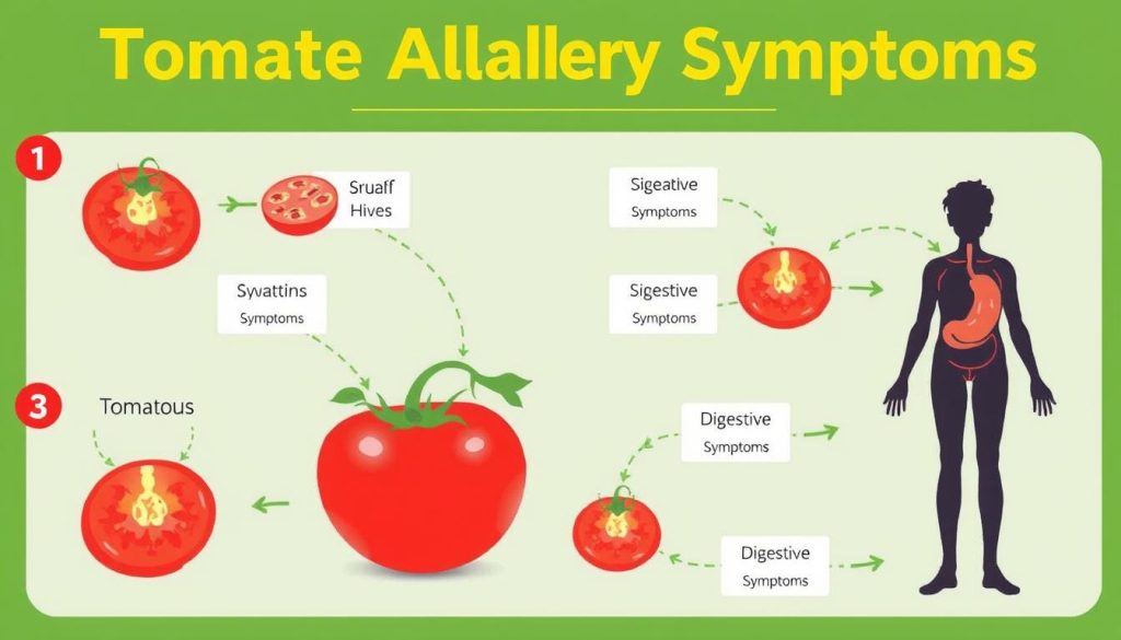 tomato allergy symptoms