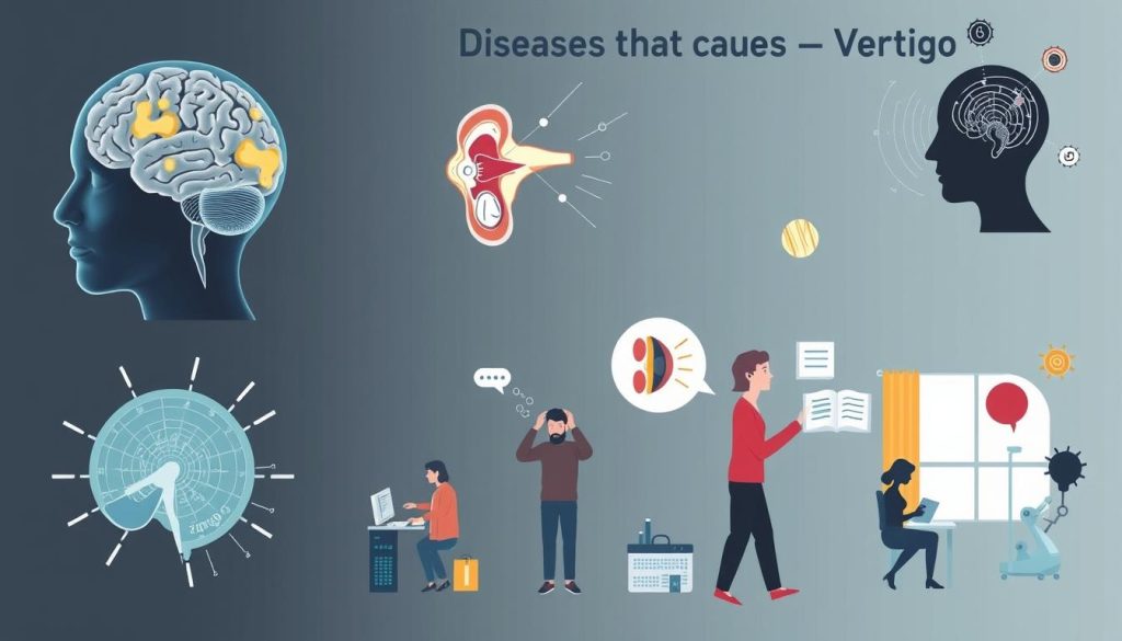 what diseases cause vertigo