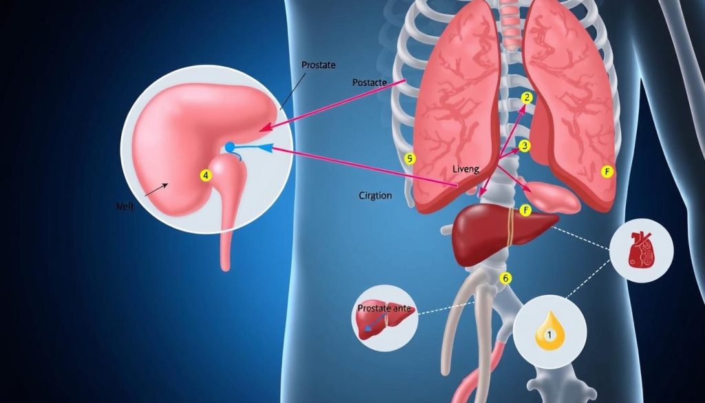 where does prostate cancer spread