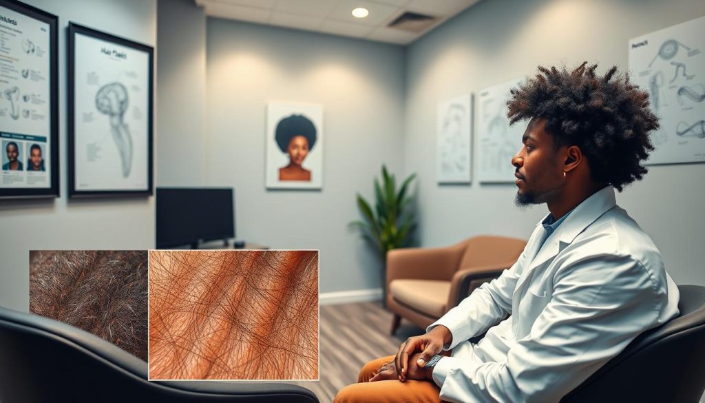 Afro hair transplant specialist consultation