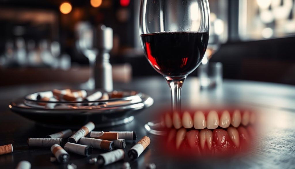Alcohol and oral cancer risk factors
