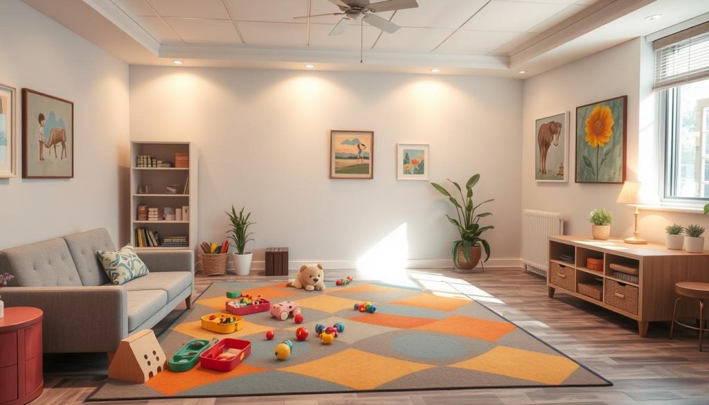 Autism therapy session