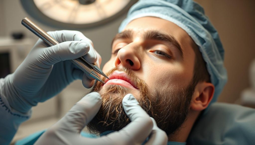 Beard implant procedure