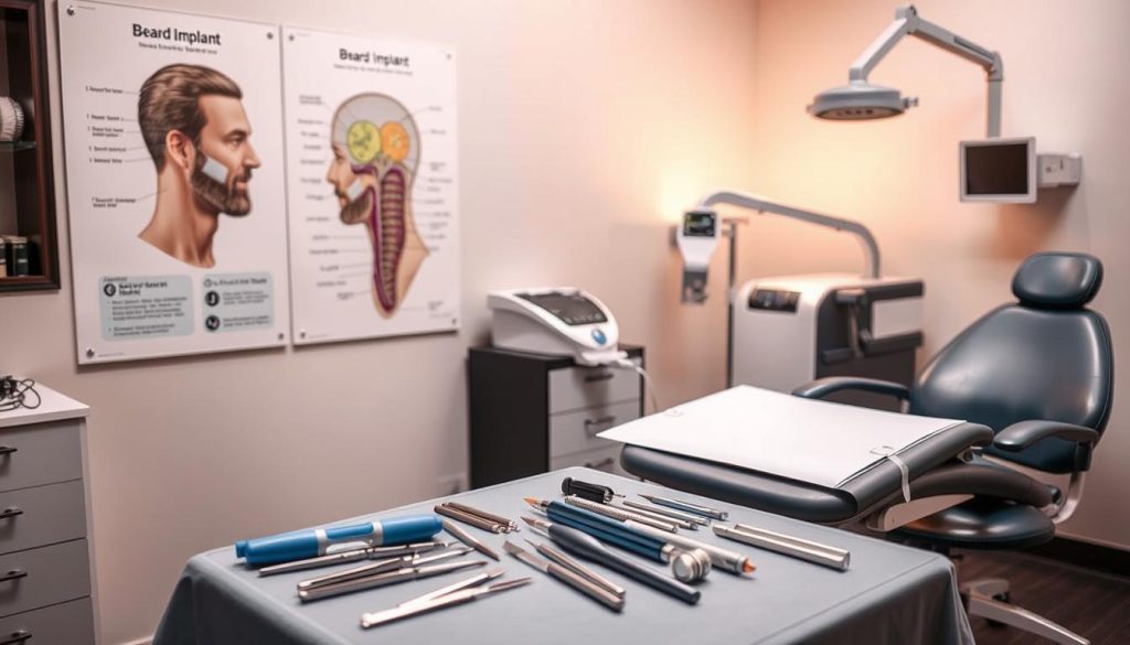 Beard implant procedure planning