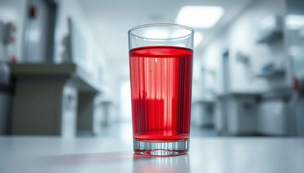 Blood in urine as a sign of bladder cancer