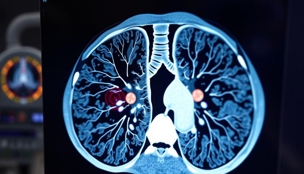 CT scan for lung cancer diagnosis
