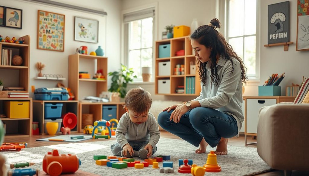 Child psychologist conducting autism spectrum evaluation