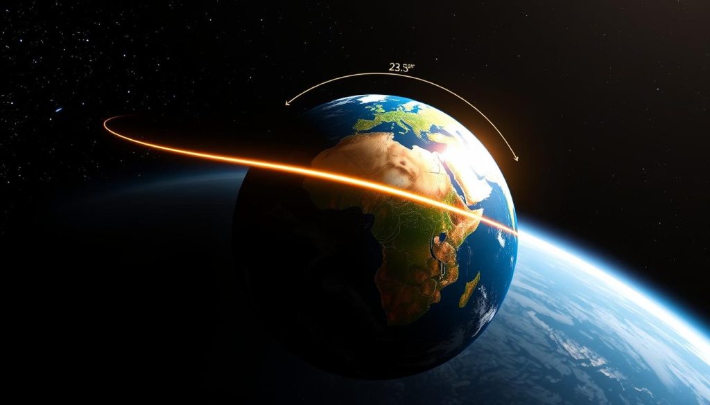 Earth's tilt and Tropic of Cancer
