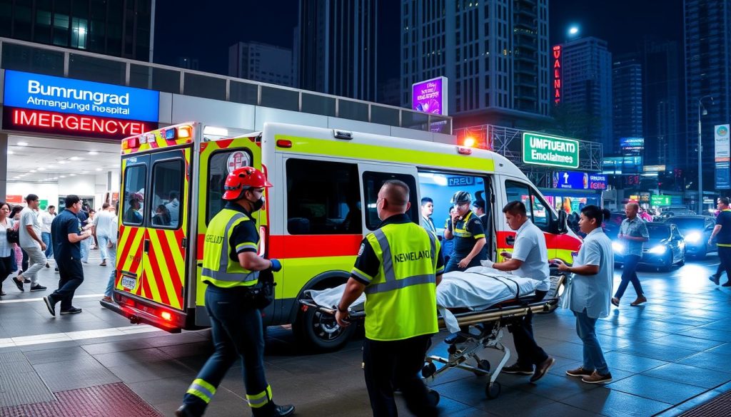 Emergency services at Bangkok hospital