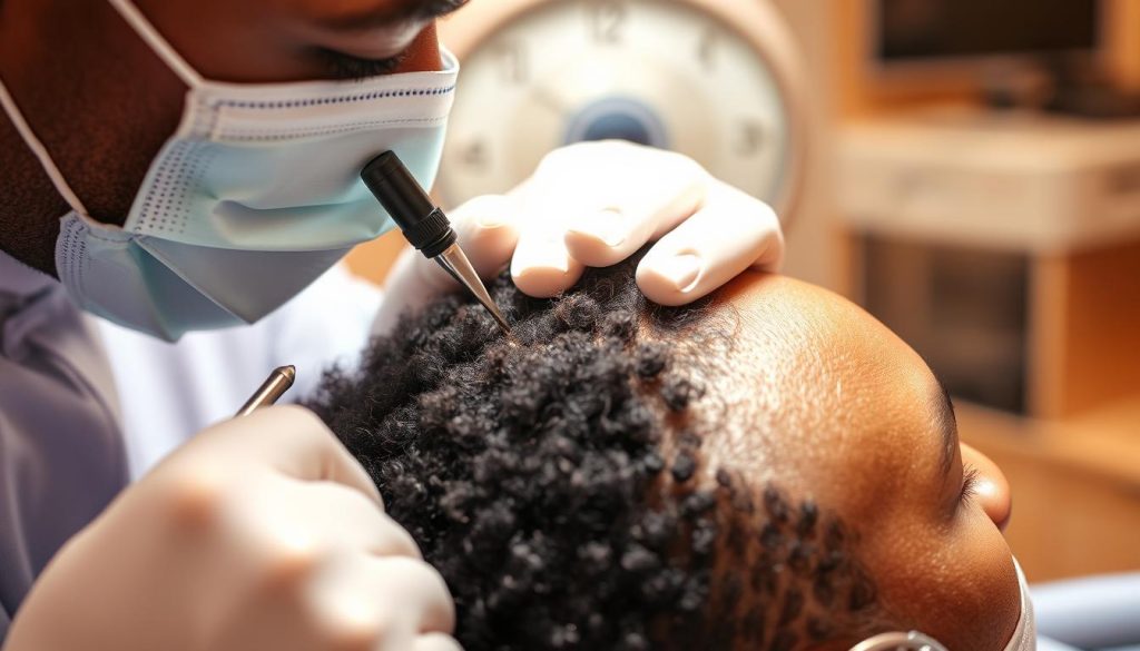 FUE hair transplant for afro-textured hair