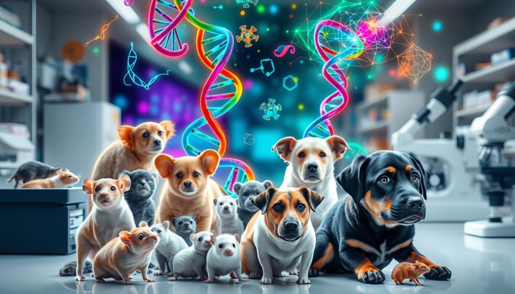 Genetic research in animal autism