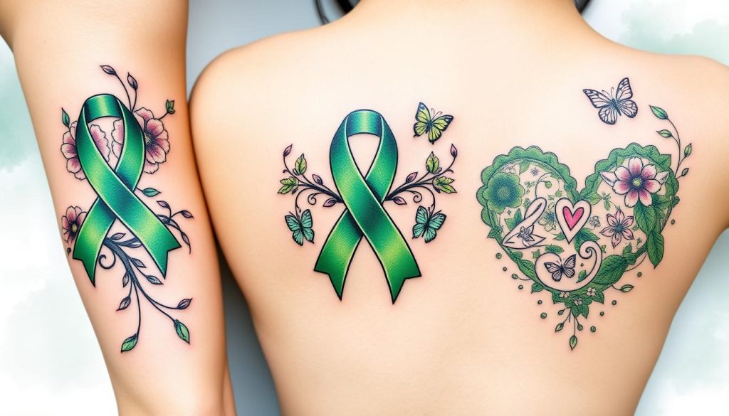 Lymphoma awareness tattoos