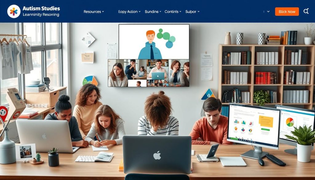 Online learning platform for autism degrees