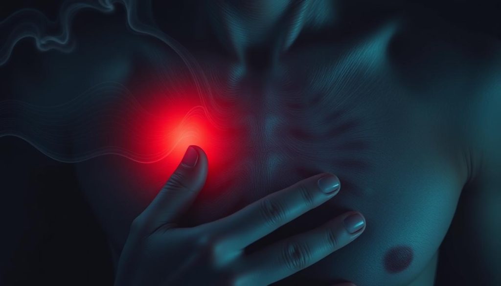 Persistent chest pain esophageal cancer symptoms