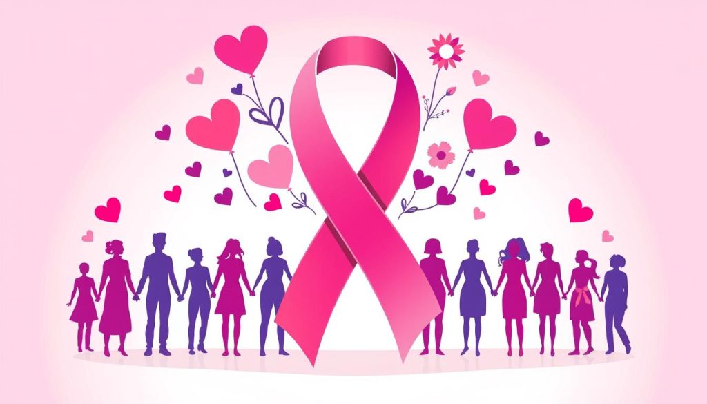 Pink ribbon campaign initiatives