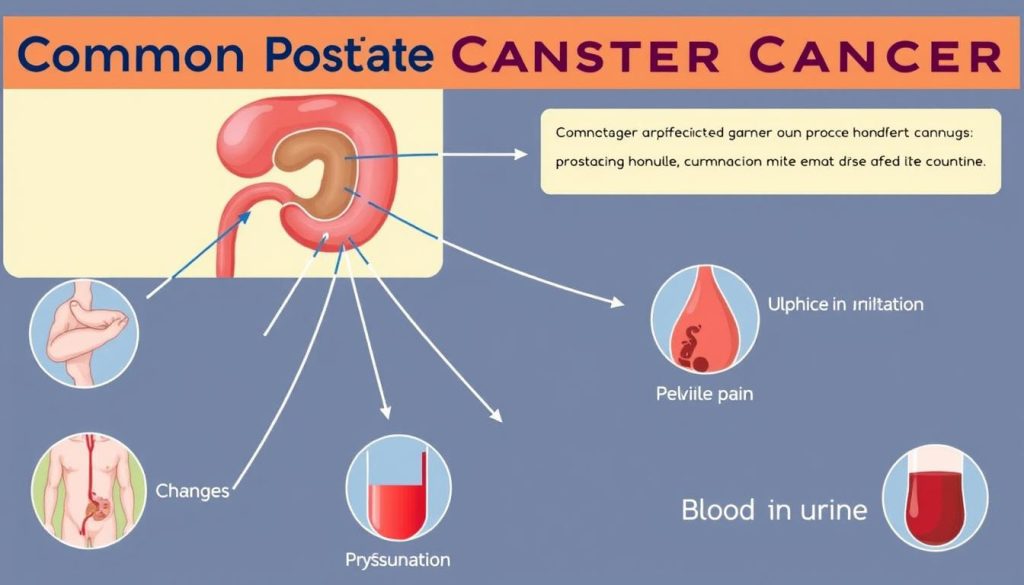 Prostate cancer symptoms diagram
