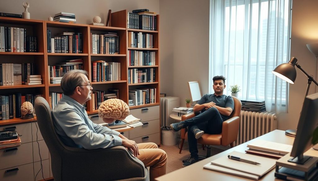 Psychiatrist diagnosing autism in adults