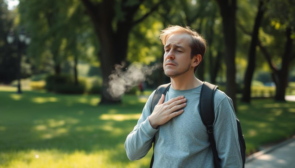 Shortness of breath during normal activities