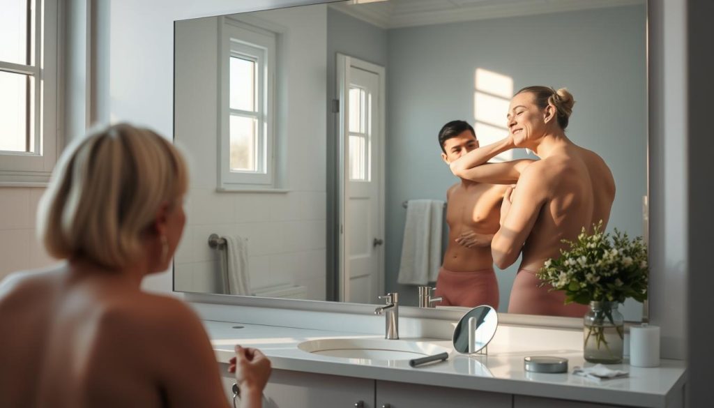 Skin self-exam techniques