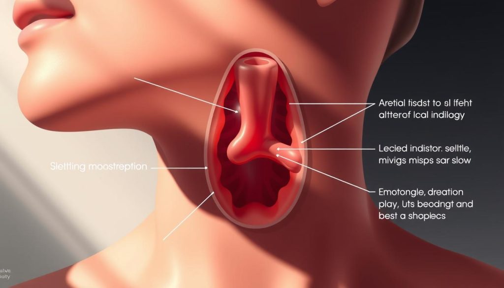 Throat cancer breathing changes