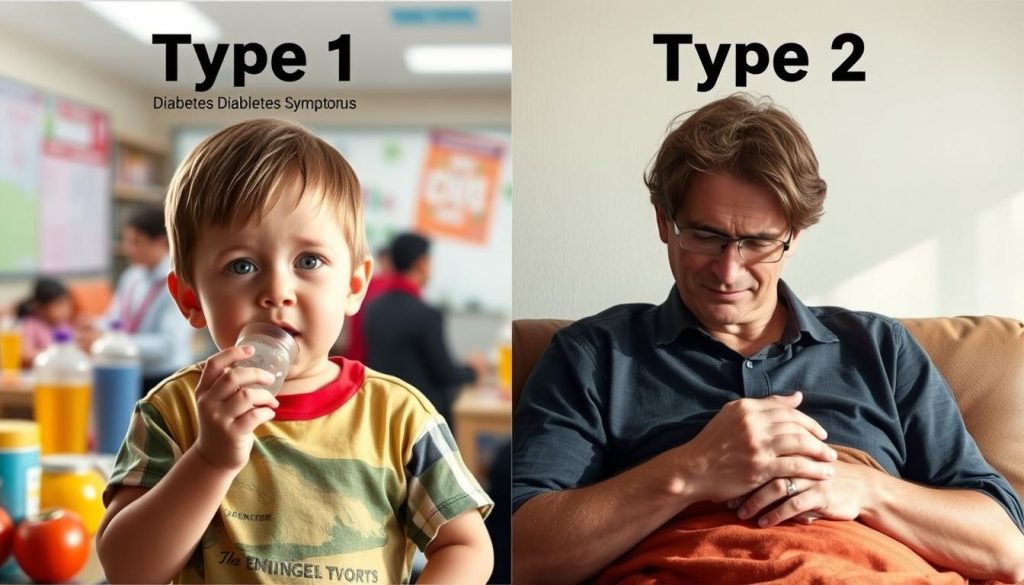 Type 1 and Type 2 Diabetes Mellitus Difference in Symptoms