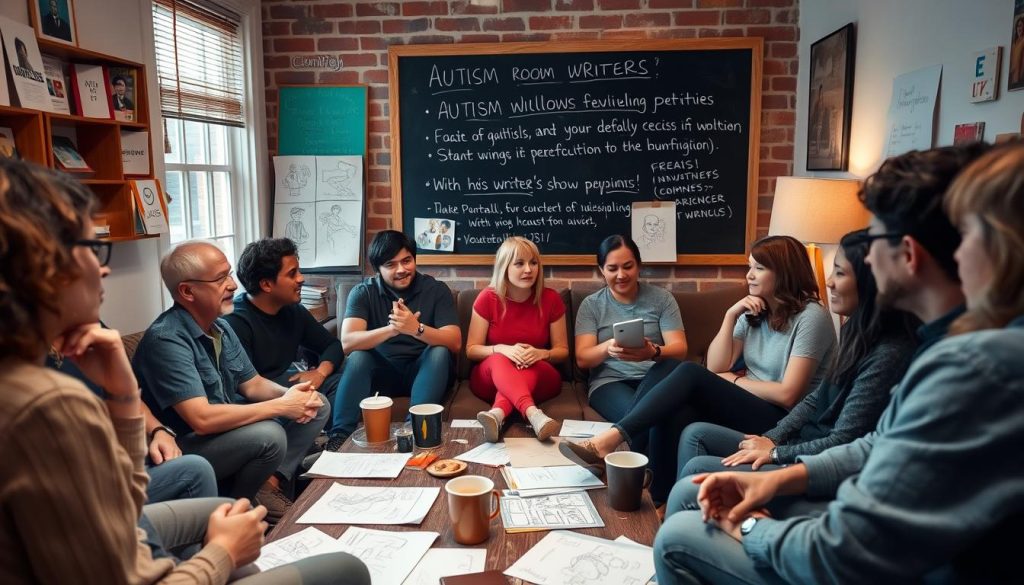 Writers discussing autism representation in television shows