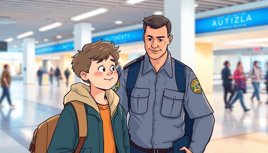 are people with autism allowed to have security guards