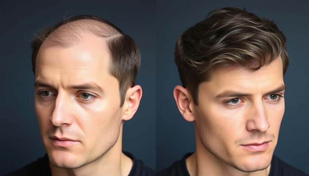 before and after hair transplant photos