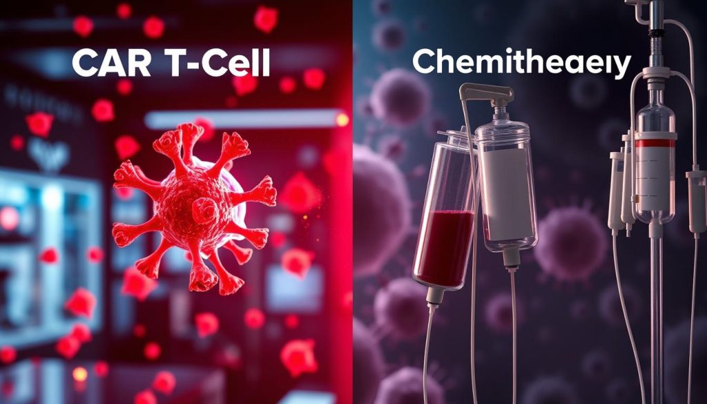 car t cell therapy vs chemotherapy
