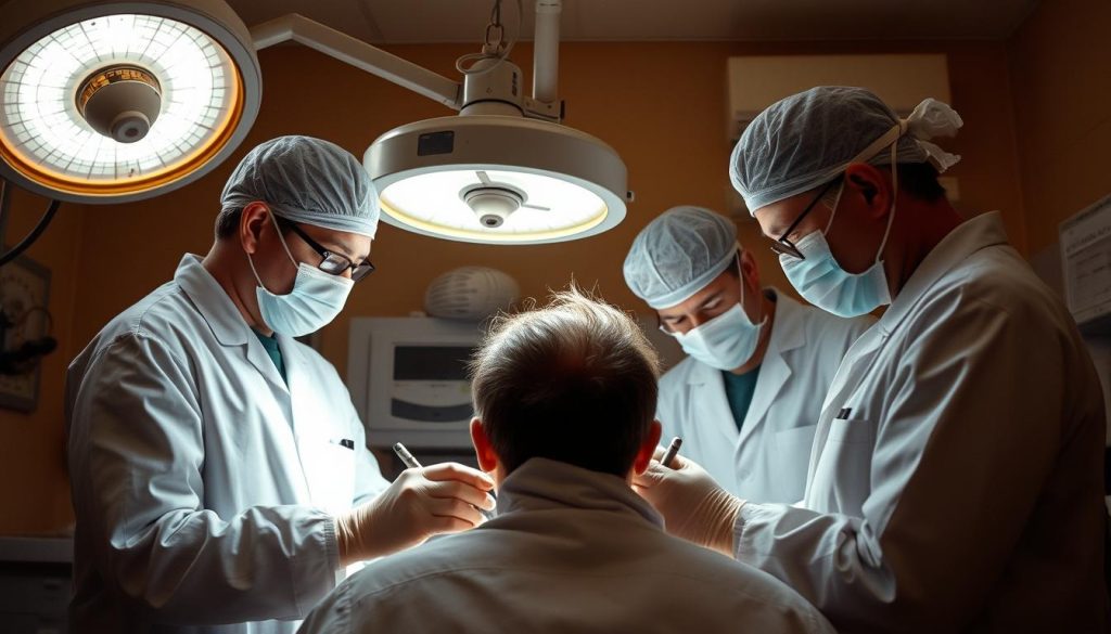 hair transplant surgery old style